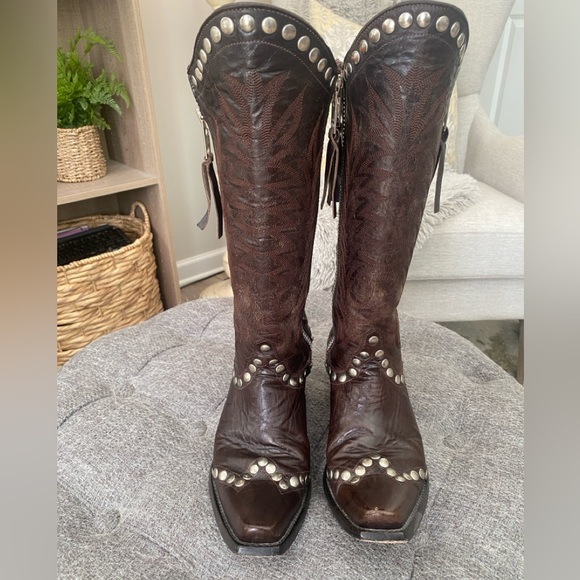 Old Gringo Tan Leather Boots - Picture 1 of 8